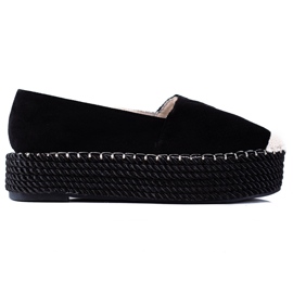 SHELOVET Suede espadrilles black