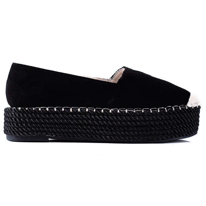 SHELOVET Suede espadrilles black