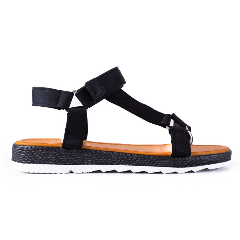 SHELOVET Fashionable Sandals With Velcro black