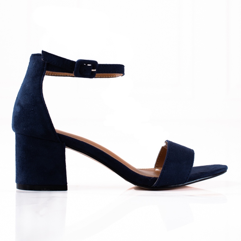 SHELOVET Navy Sandals navy blue blue