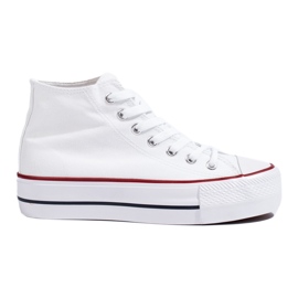 SHELOVET High Sneakers On The Platform white