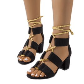 Black sandals on the Saliba post Black sandals on the Saliba post