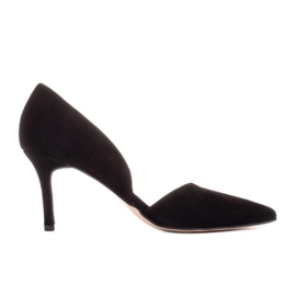 Marco Shoes Subtle stilettos made of natural suede black Marco Shoes Subtle stilettos made of natural suede black