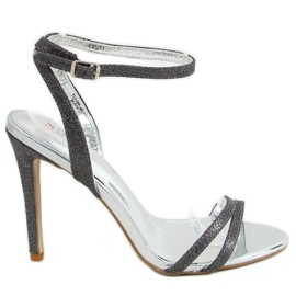 Tessa Black high heel sandals