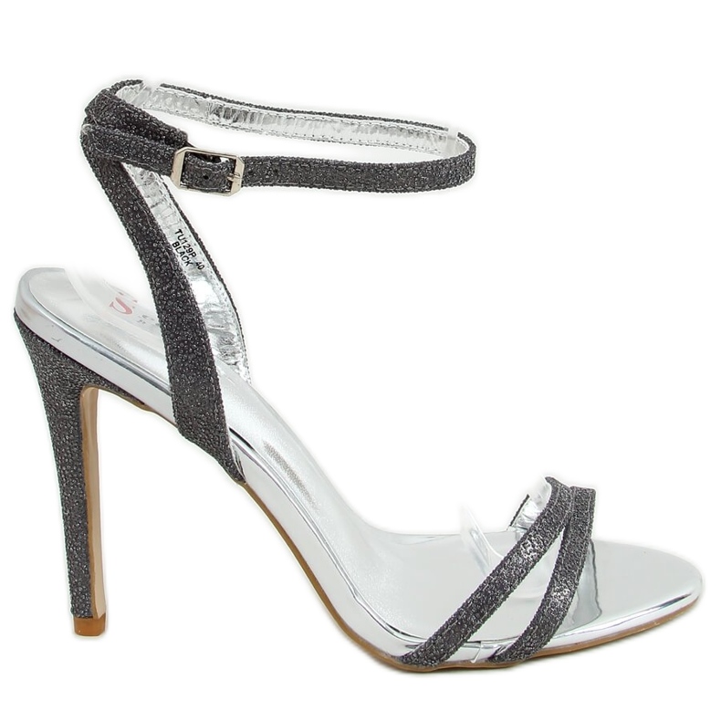 Tessa Black high heel sandals