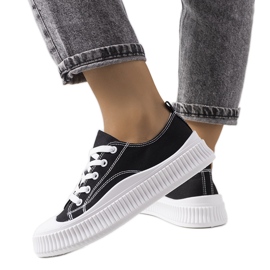 Black sneakers on the Chovka platform
