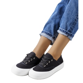 Jesperse black women's sneakers