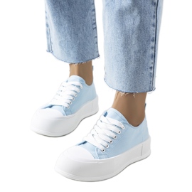 strelen gezond verstand Communicatie netwerk Louisal blue sneakers - KeeShoes