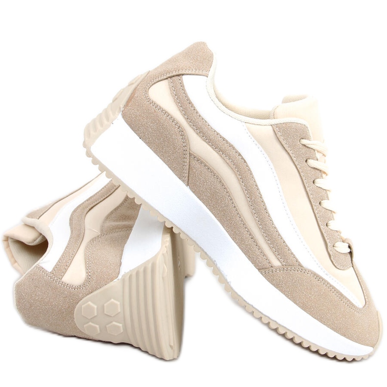 Zuri Khaki trainers beige