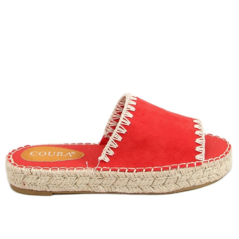 Leven Red women's espadrilles slippers