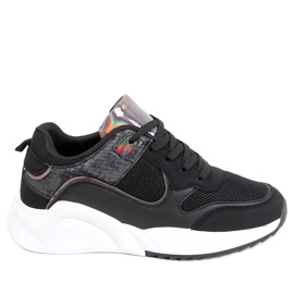 Cairo Black Trainers grey