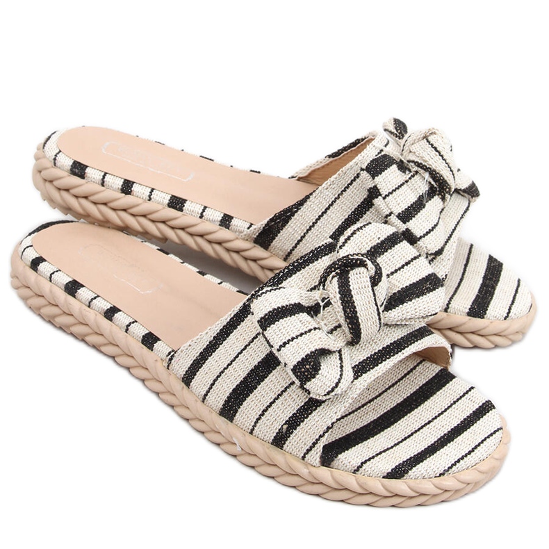 Adana Black women's slippers beige