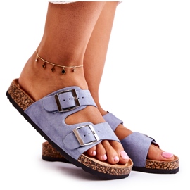 FB1 Women's Slippers Blue Misandei