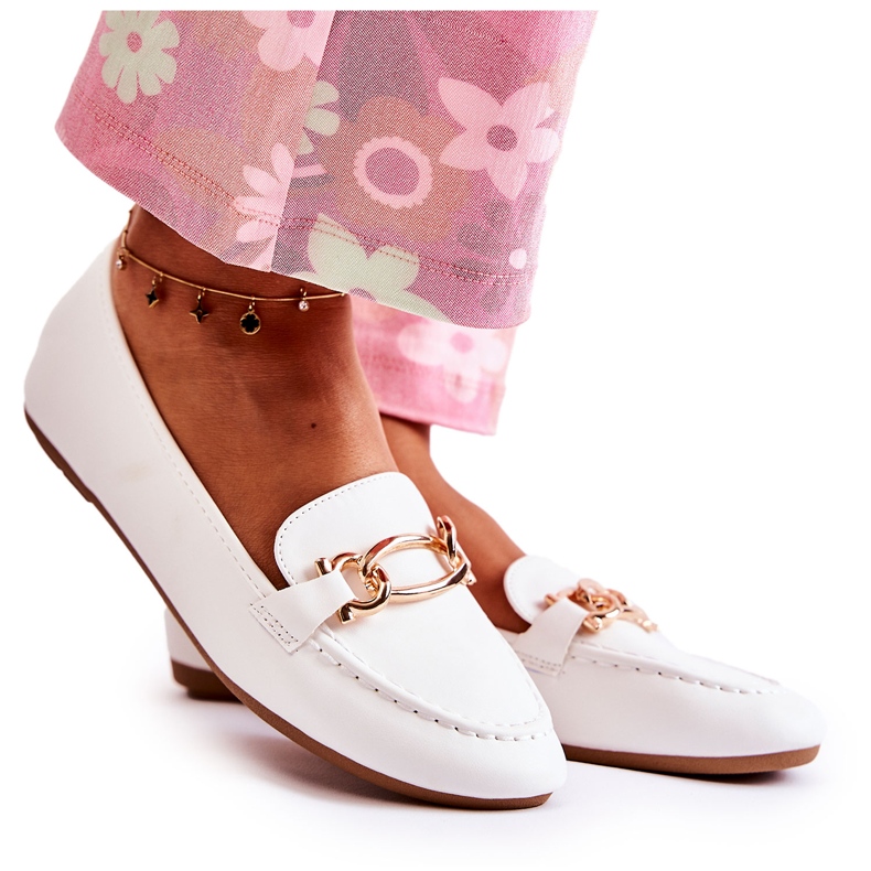 PG1 Moccasins With White Millario Decoration