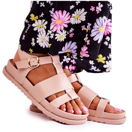 Tessy Light Pink Sandals On The Platform