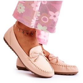 PG1 Women's Loafers With A Bow Nude Aurila beige