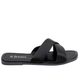 Fuzzy Black women's slippers Fuzzy Black women's slippers