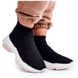 Women's High Cloth Sport Shoes Black Nolly Women's High Cloth Sport Shoes Black Nolly