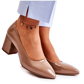 Lacquered pumps Sergio Leone PB411 Brown Lacquered pumps Sergio Leone PB411 Brown