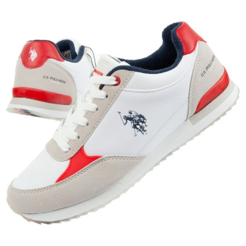 U.S. Polo US Polo ASSN sports shoes. UP21M48062-WHI-RED01 white U.S. Polo US Polo ASSN sports shoes. UP21M48062-WHI-RED01 white