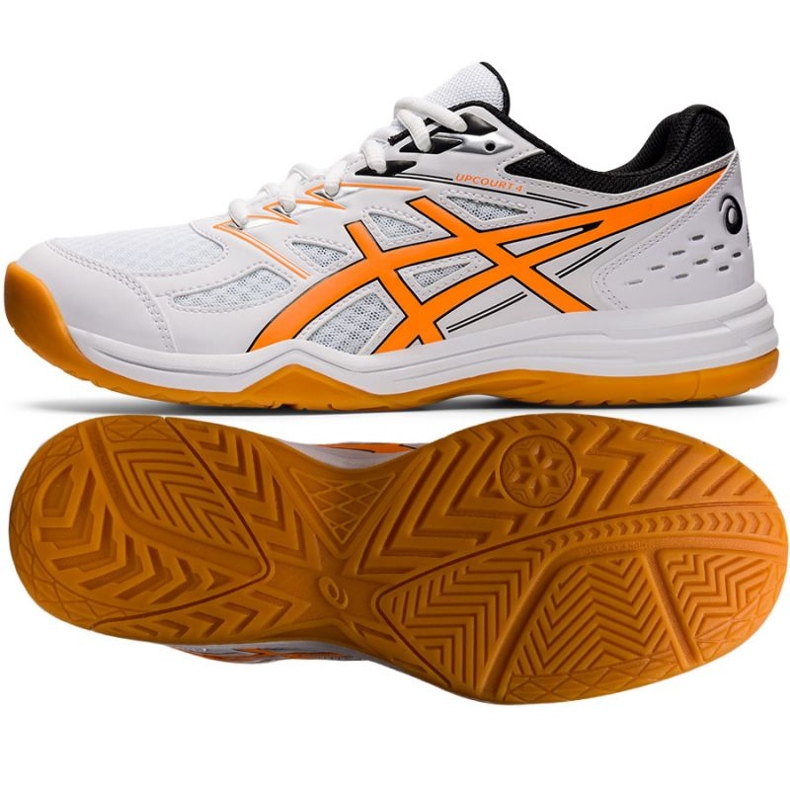 Asics Upcourt 4 M 1071A053 104 volleyball shoes white white Asics Upcourt 4 M 1071A053 104 volleyball shoes white white