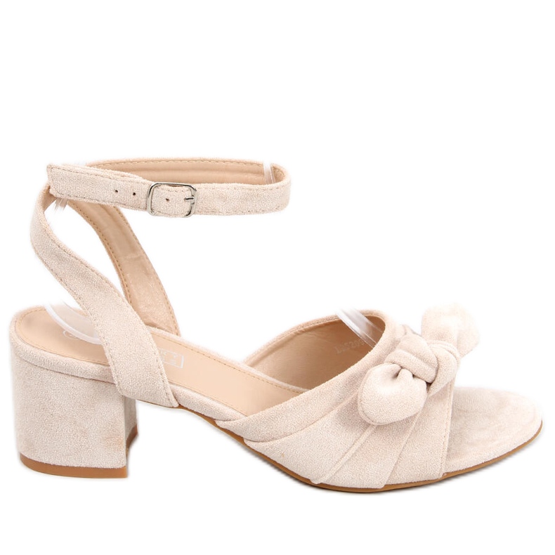 Giselle Beige high-heeled sandals