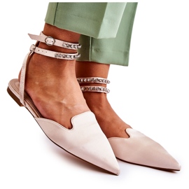 WS1 Women's Sandals With Toe In Beige Amisha