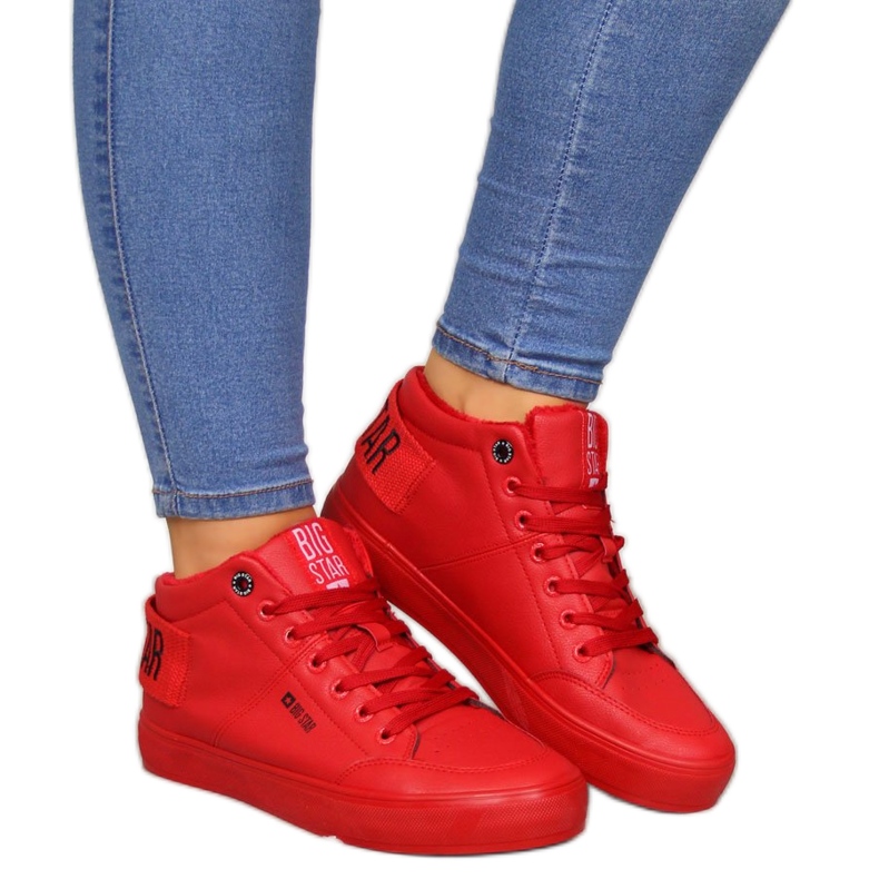 Red insulated sneakers Big Star EE274354