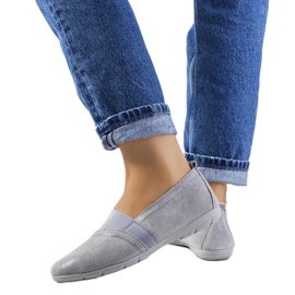 Gray Boirs leather sneakers grey