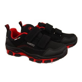 Black and red American Club waterproof children's trekking shoes Black and red American Club waterproof children's trekking shoes