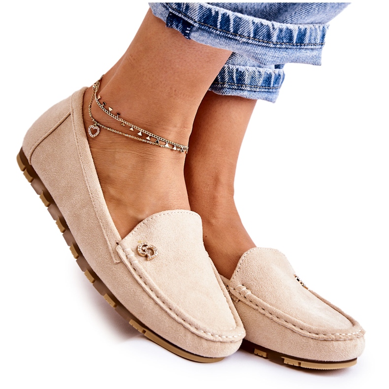 PS1 Women's Colena suede loafers beige
