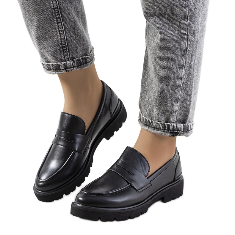 Black Korten loafers