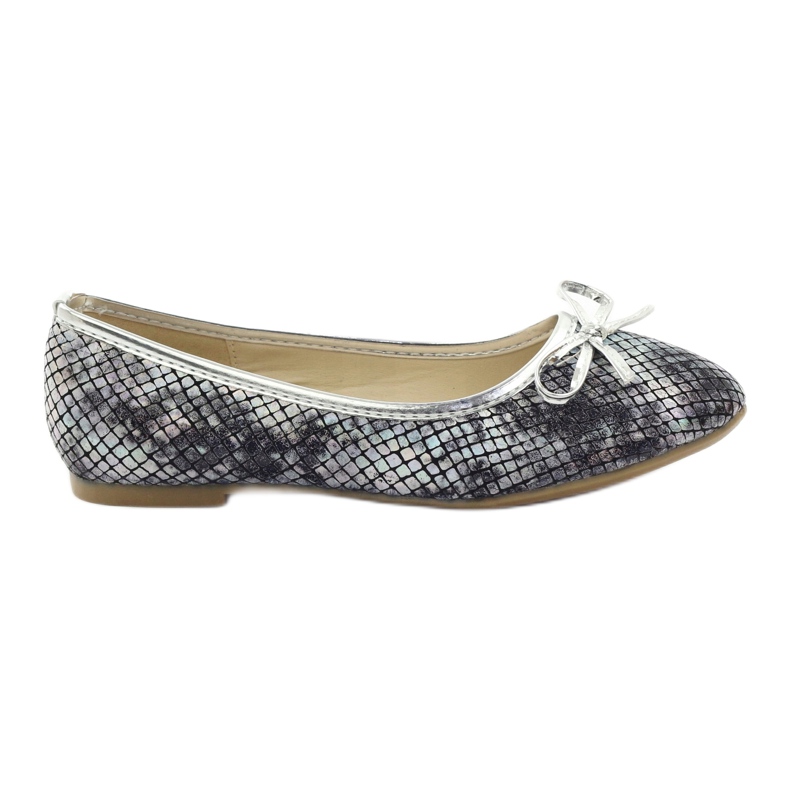 American Club American C061 gray ballerinas for girls grey