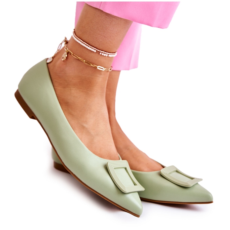 WS1 Ballerina With Ornament In Green Spitz Simone