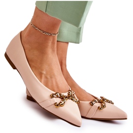 WS1 Women's Ballerinas In Spitz With Beige Carlos Ornament