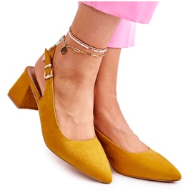WS1 Suede Pumps In Spitz Yellow Ashley WS1 Suede Pumps In Spitz Yellow Ashley