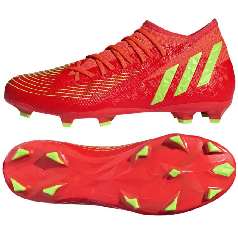 Adidas Predator Edge.3 Fg M GW1005 shoes oranges and reds