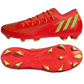 Adidas Predator Edge.3 L Fg M GW0994 shoes oranges and reds