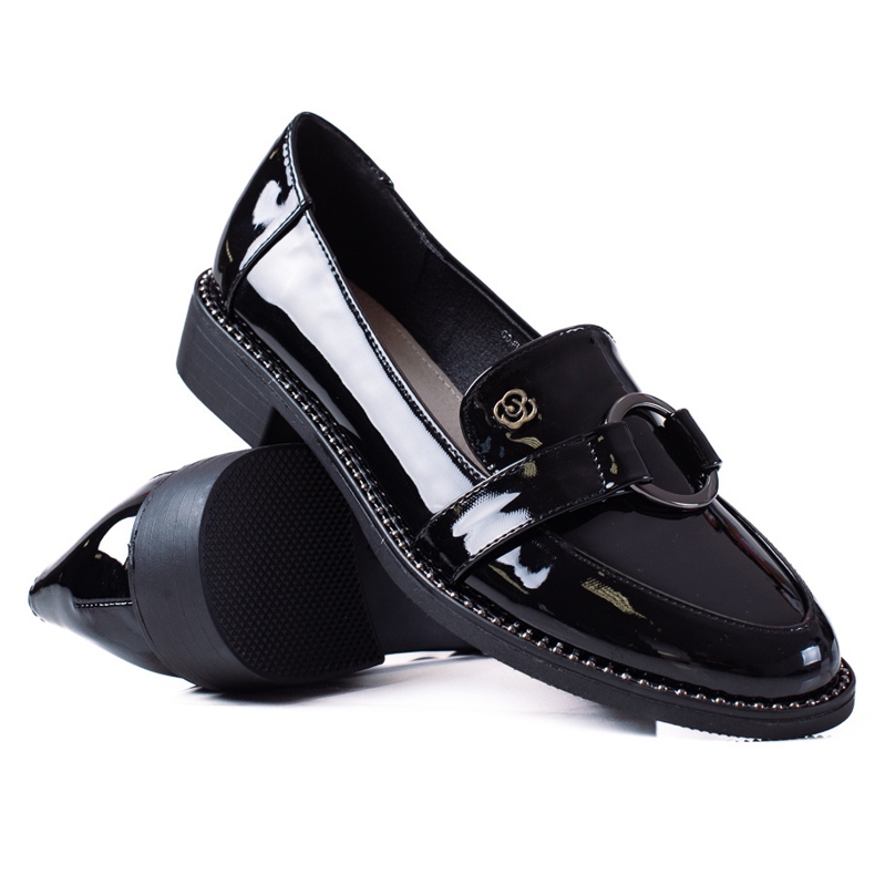 SHELOVET Elegant loafers black