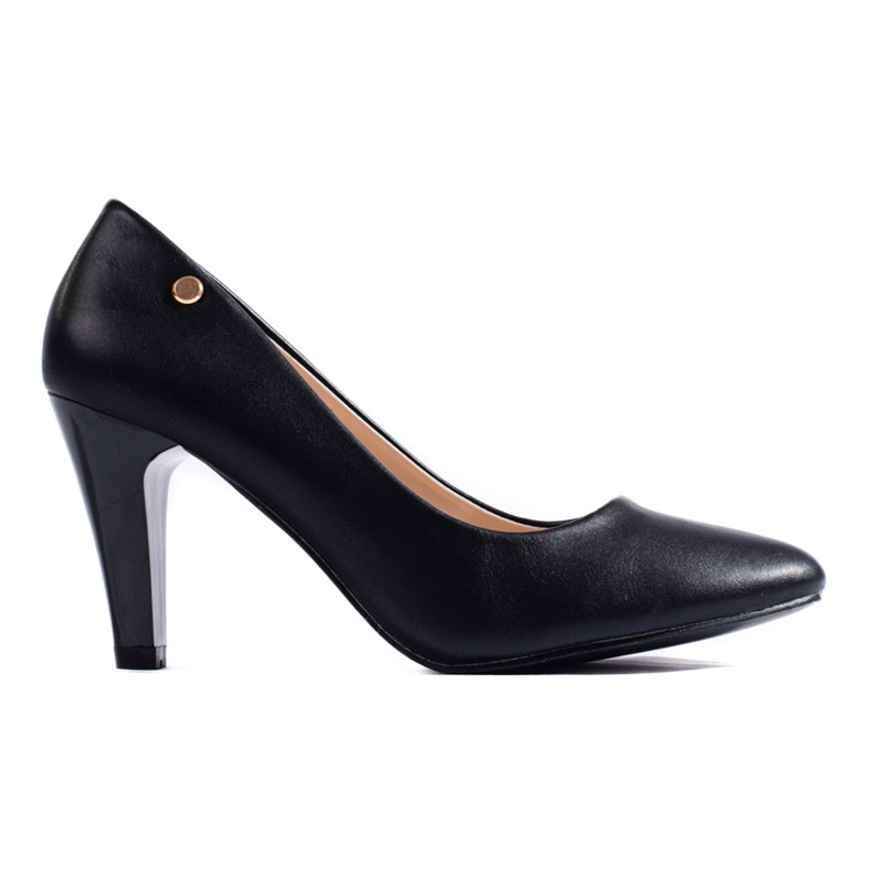 SHELOVET Elegant pumps on the post black