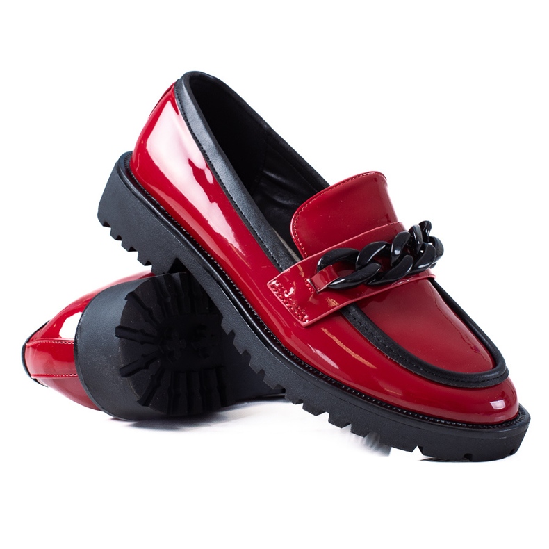 SHELOVET Fashionable loafers red