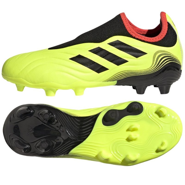 Adidas Copa Sense.3 Ll Fg Jr GZ1383 football boots yellow yellows Adidas Copa Sense.3 Ll Fg Jr GZ1383 football boots yellow yellows