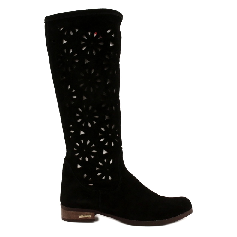 Olivier Women's openwork boots No black