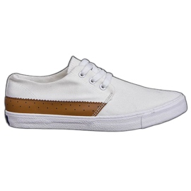 Textile Casual Sneakers Y010 White