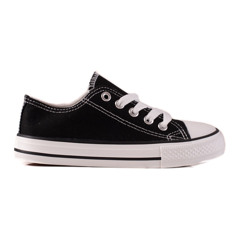 Lace-up children's sneakers Vico black