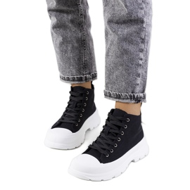 PA1 Black sneakers from Saverio