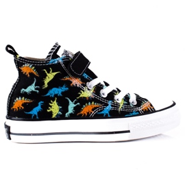 High Shelovet black dinosaurs for boys multicolored