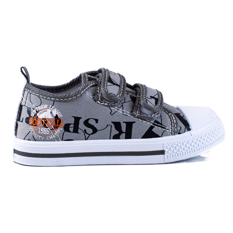 Shelovet boys' sneakers with velcro gray grey