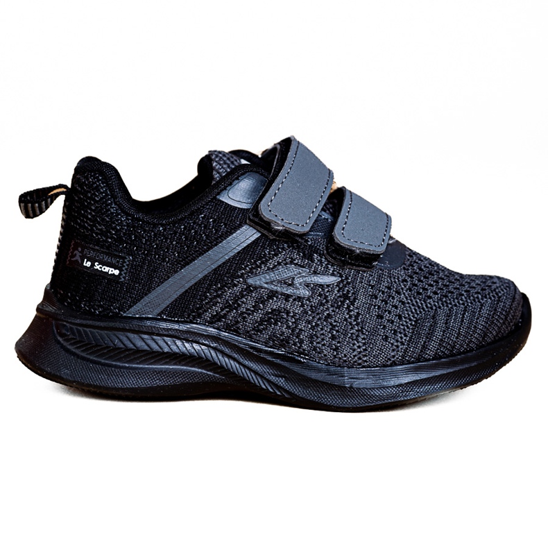 Shelovet boys' sneakers gray fabric black grey