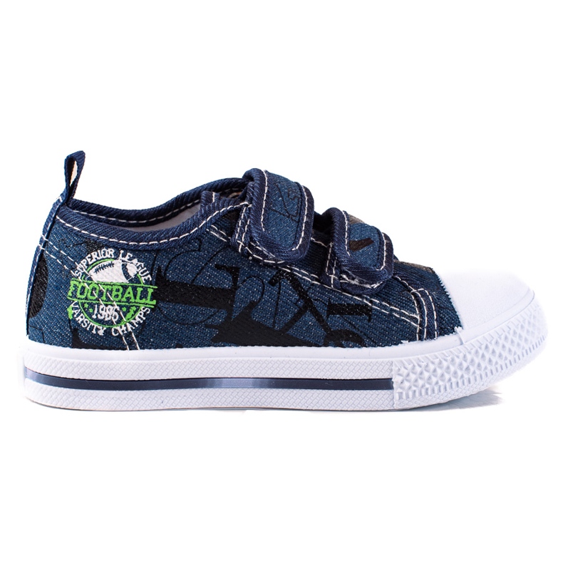 Shelovet boys' sneakers with velcro navy blue